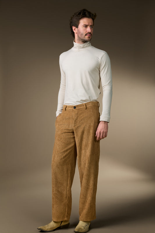 Arrigo - Hose in Terracotta-Cord - die letzte ihrer Art