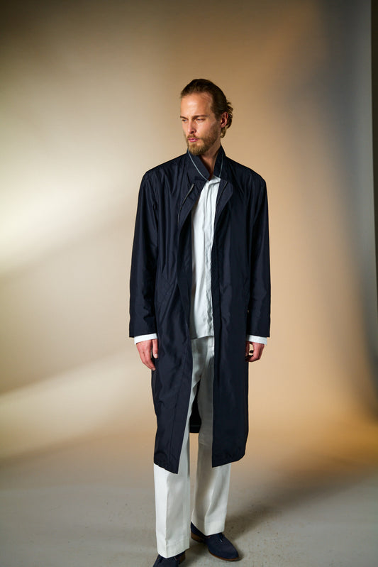 Bogart Navy - Regenmantel federleicht