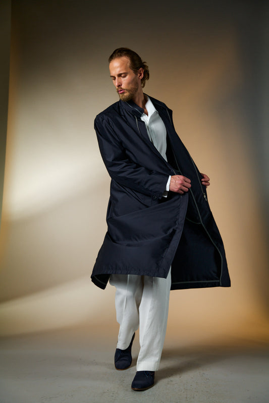 Bogart Navy - Regenmantel federleicht