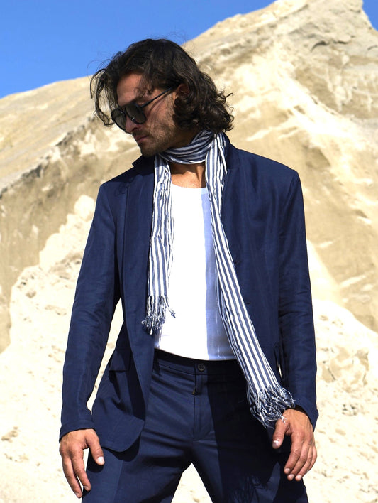 Dern - Sakko mit wandelbarem Stehkragen