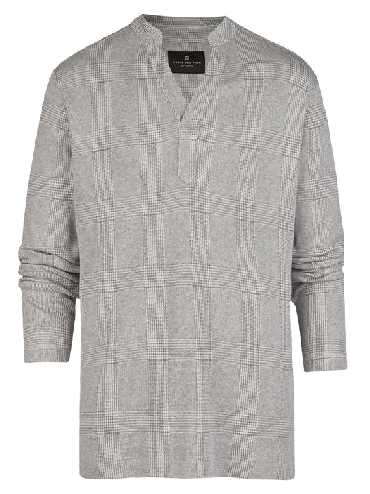 Vice - Langarmshirt im Glencheckmuster