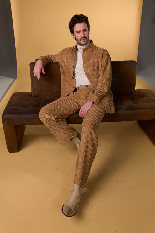 Maraini - Shirt Jacket aus terracottafarbenem Cord