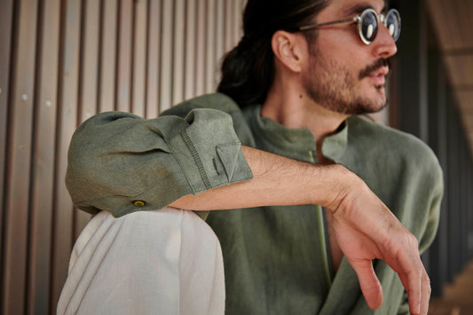 Ajaccio - Leinenhemd mit Maltinto-Effekt