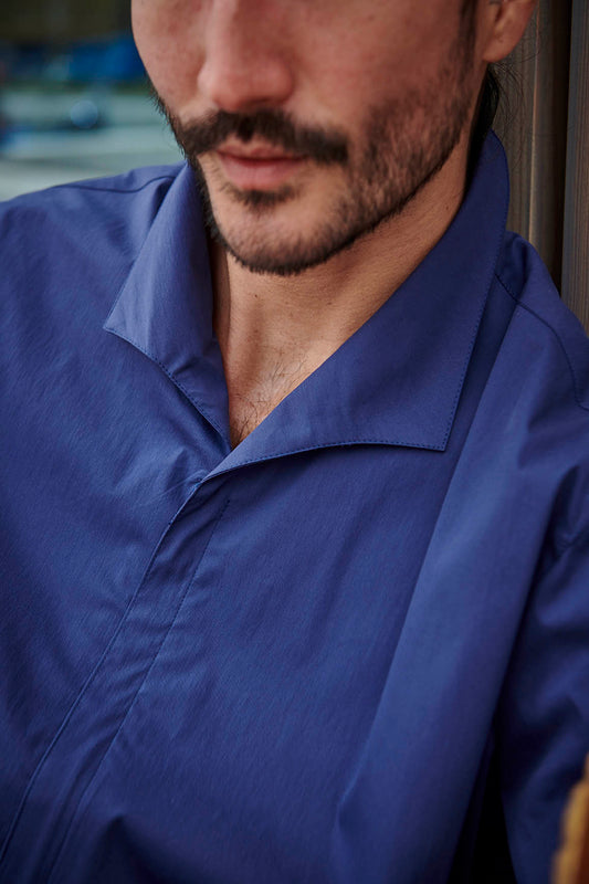 Borgo - Reißverschlusshemd mit Resort-Kragen