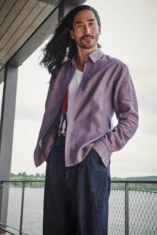 Sartene - Overshirt in Fuchsia