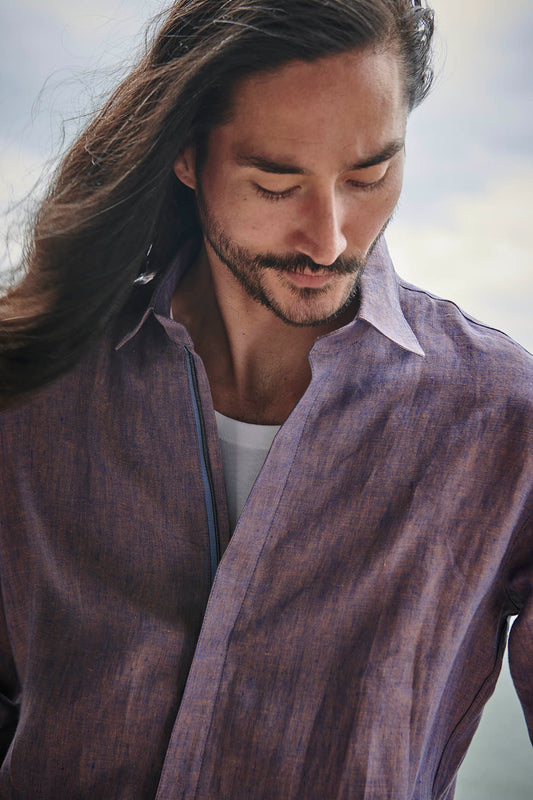 Sartene - Overshirt in Fuchsia