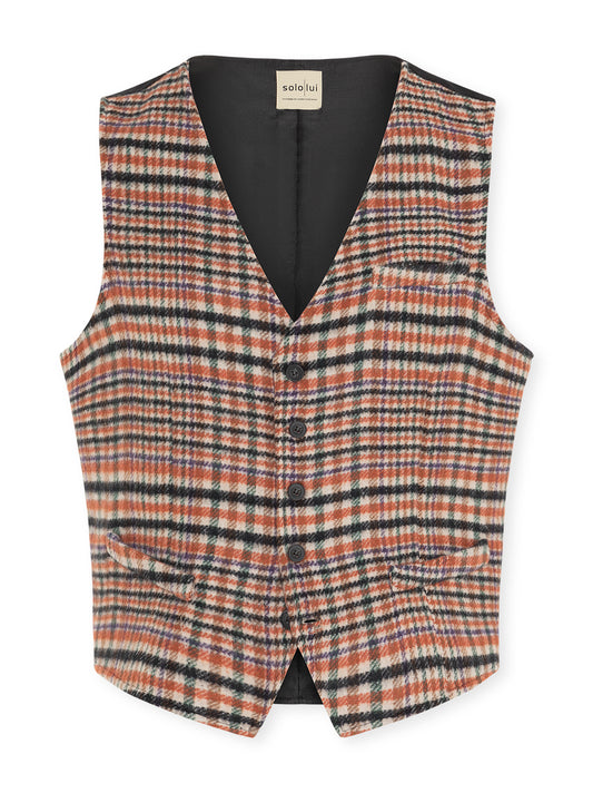 Helios - die feurige Karo-Weste - von SOLO LUI