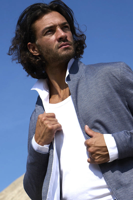 Ventura - Jerseysakko mit Stehkragen