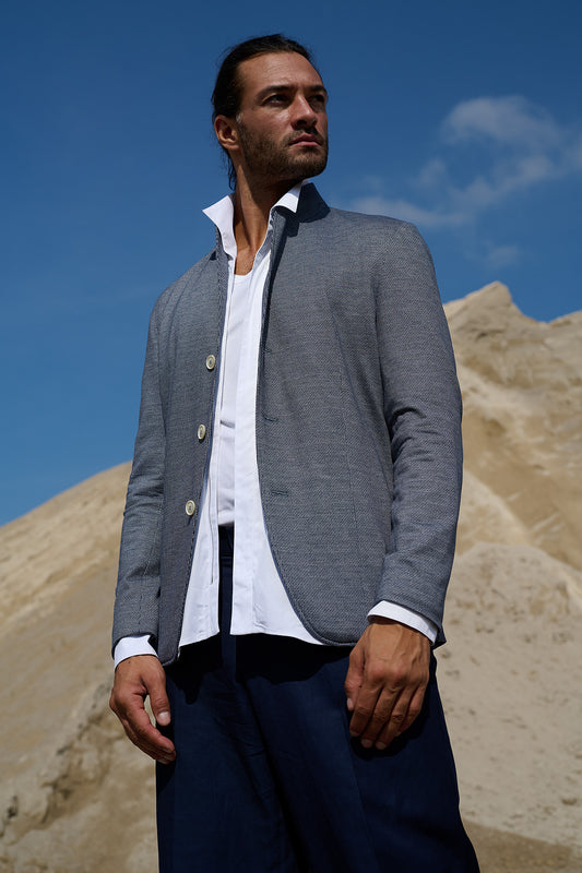 Ventura - Jerseysakko mit Stehkragen