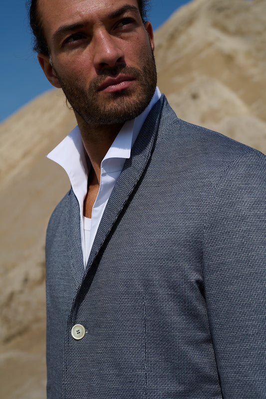 Ventura - Jerseysakko mit Stehkragen