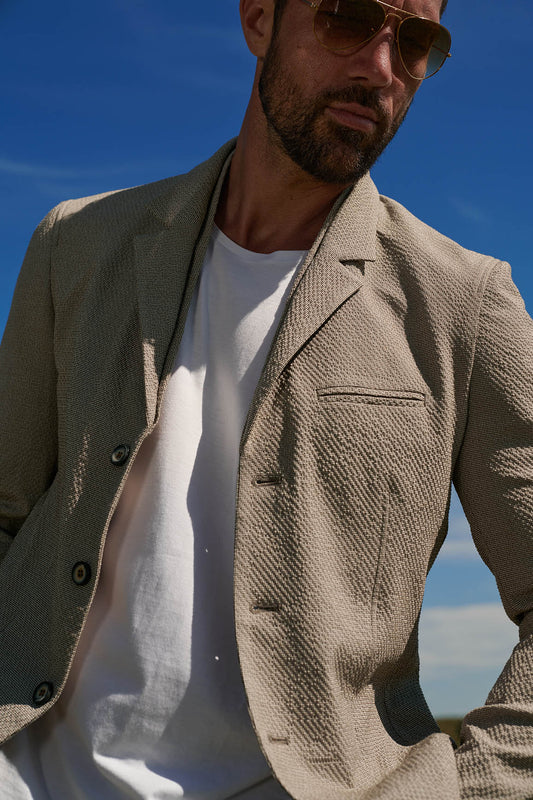 Arbatax - Sakko mit Revers und Schaleffekt