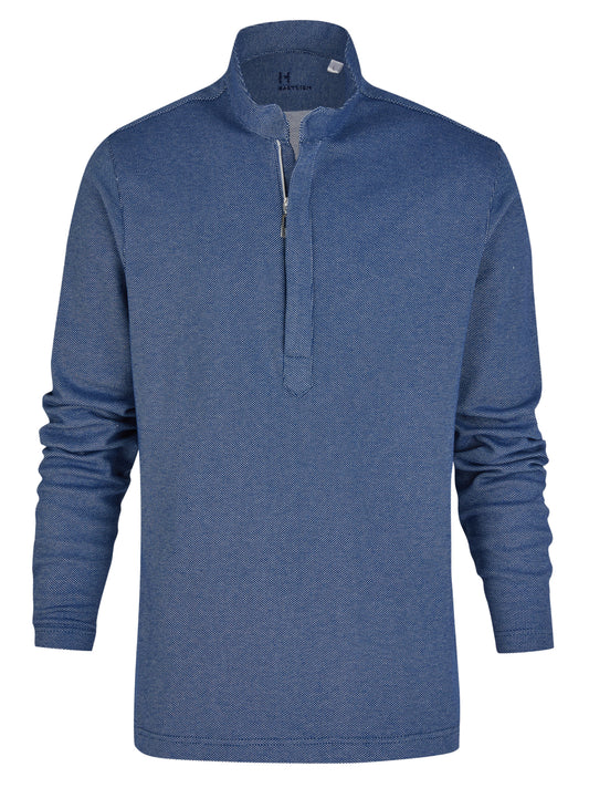 Cadamosto - Stehkragenpolo mit Reissverschluss