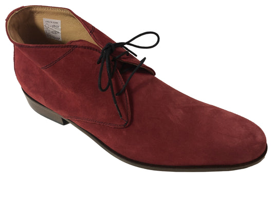 Schuh Lorenzo Suede Red -  die rote Lederstiefelette - von Hamlet