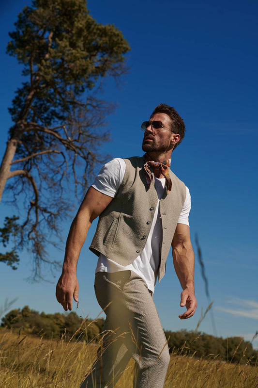 Pelosa - Weste mit Schalkragen - die letzte ihrer Art