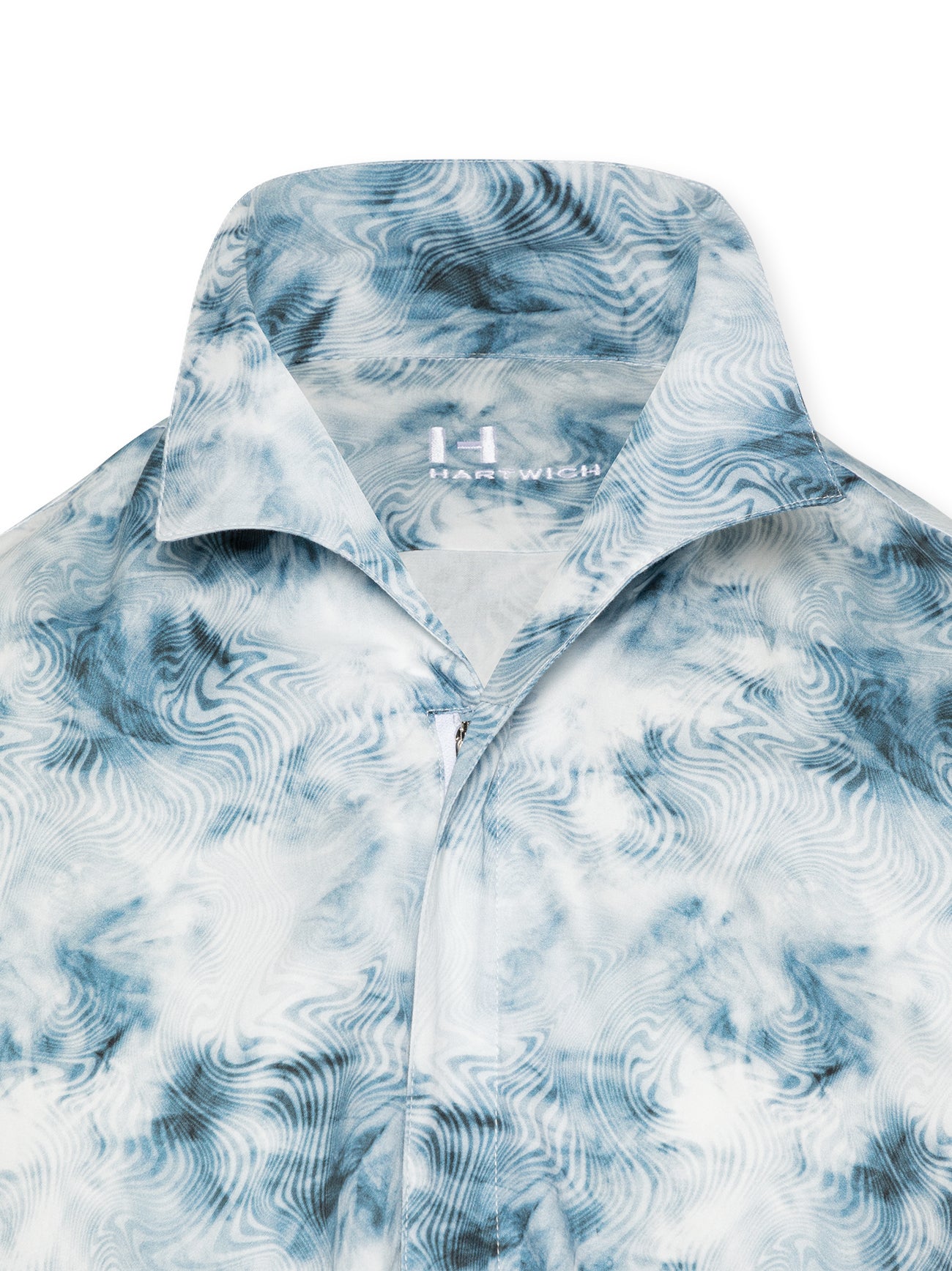 NEU: Musone – Hemd mit Wasserzeichen in Meerblau