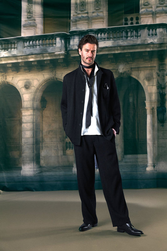 NEU: Assante - Hemdjacke in creppiger Rippenstruktur