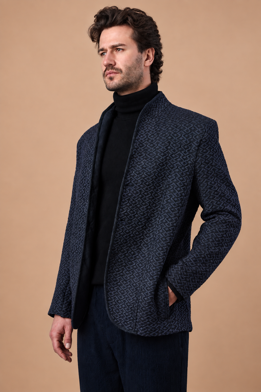 Castellano - Stricksakko in Merino-Strick