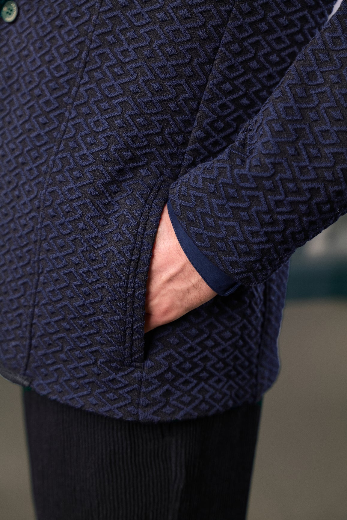 Castellano - Stricksakko in Merino-Strick