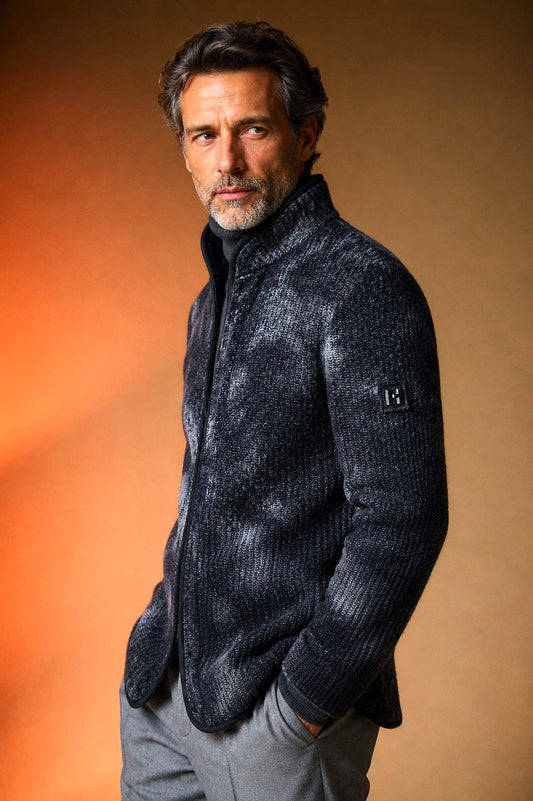 Gravina - Herren Outdoorjacke aus Wollmix mit Mal-Tinto-Färbung