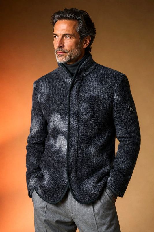 Gravina - Herren Outdoorjacke aus Wollmix mit Mal-Tinto-Färbung