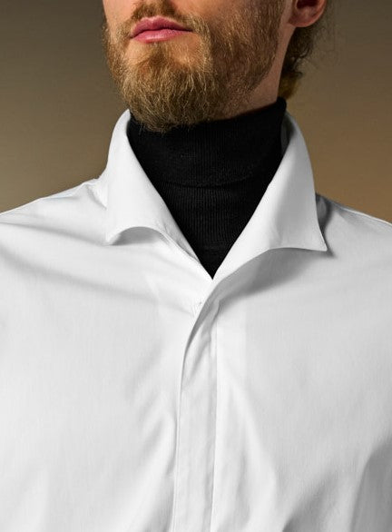 NEU: Sangro weiß - Reißverschlusshemd mit Resort-Kragen