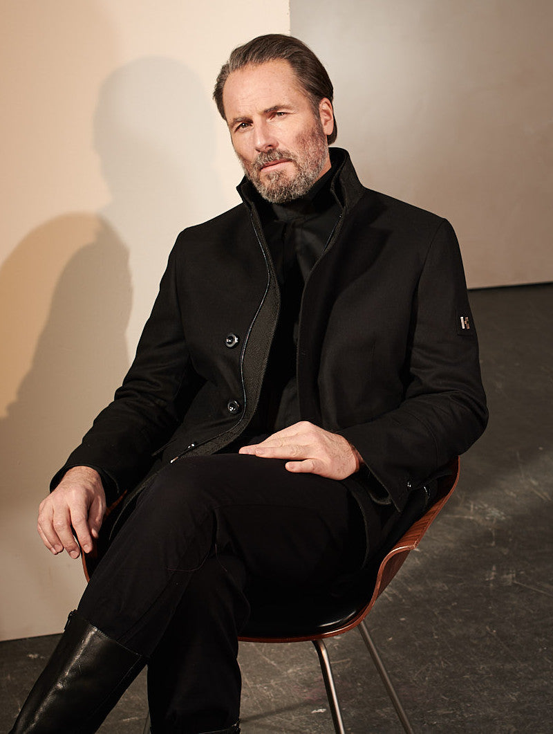 Piacere - Outdoorjacke in cooler Schwarz-Schwarz-Kombi