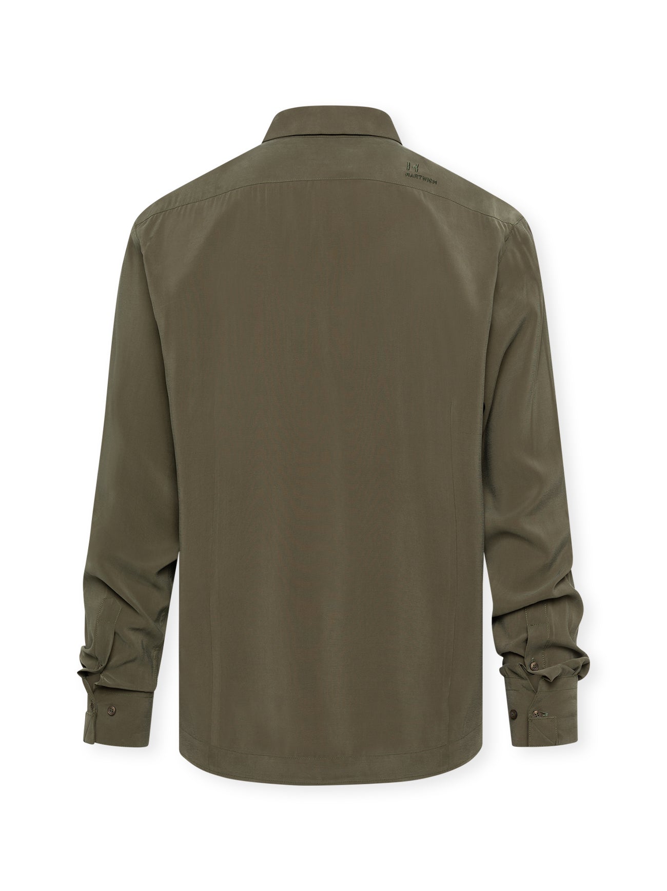 Popolo -  Reißverschluss-Hemdjacke aus Tencel