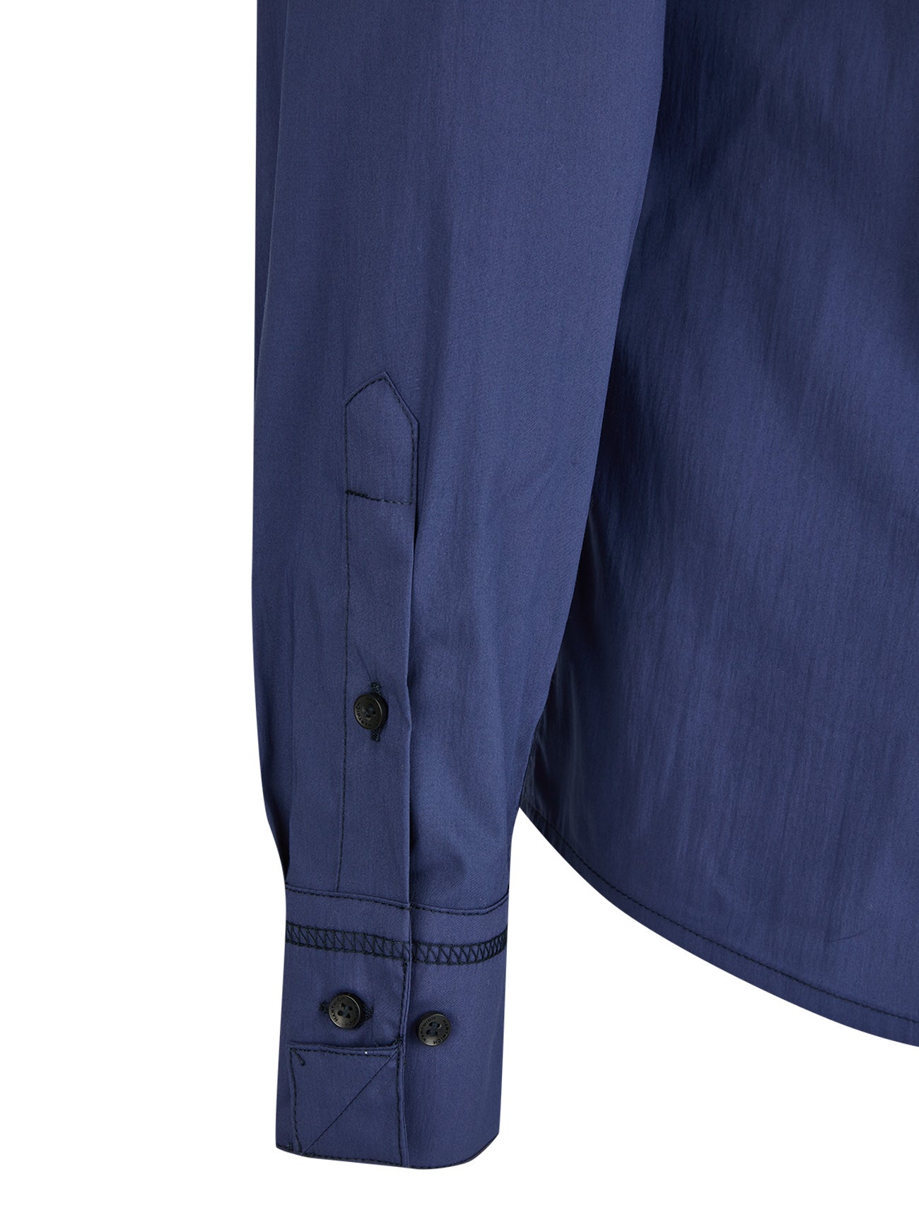 Zamboni - magisches Reißverschlusshemd in italienischem Blau